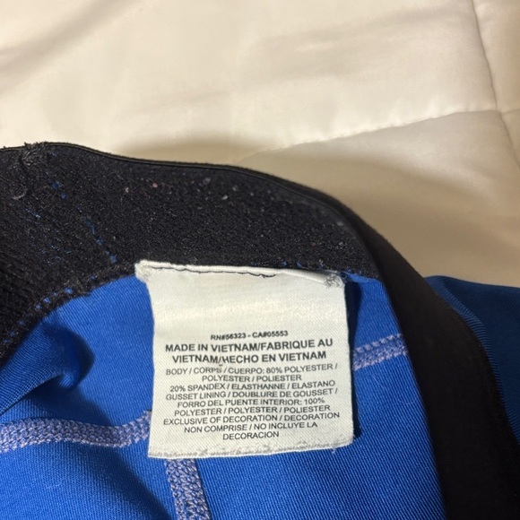 Nike Pro Athletic Shorts Spandex in Blue and Black - Picture 4 of 8